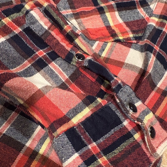 Roper Men’s Western Flannel Plaid Shirt with snap buttons size M - Picture 7 of 12